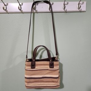 Relic Brand Striped CrossBody Handbag with Handles.